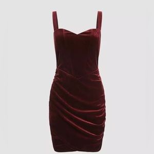 Velvet Corset Cami Mini Dress
